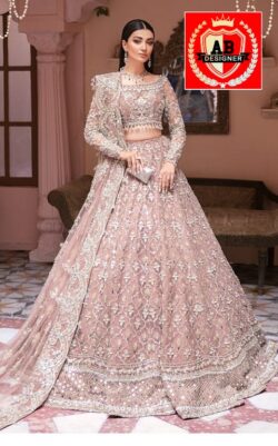 Pink embroidery dress with handmade and embroidery style