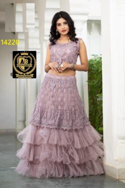 Purple embroidery dress with embroidery style
