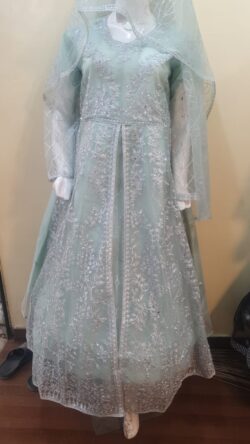 Ferozi embroidery dress with handmade and embroidery style