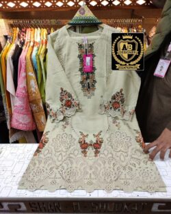 White embroidery dress with boring embroidery style