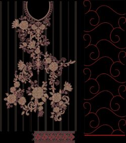 Black embroidery dress with embroidery style