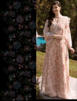 Pink embroidery dress with embroidery style
