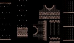 Black embroidery dress with embroidery style