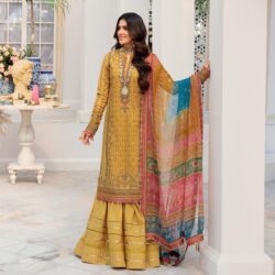Yellow embroidery dress with embroidery style