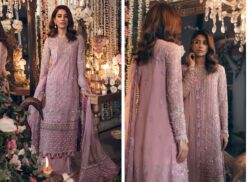 Pink embroidery dress with handmade and embroidery style