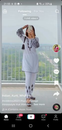 White embroidery dress with embroidery style