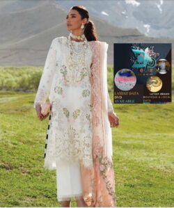 White embroidery dress with boring embroidery style