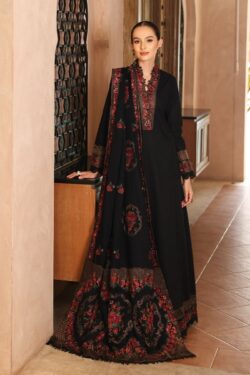 Black embroidery dress with embroidery style